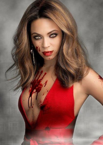 Beyonce Knowles Zombie Makeup
