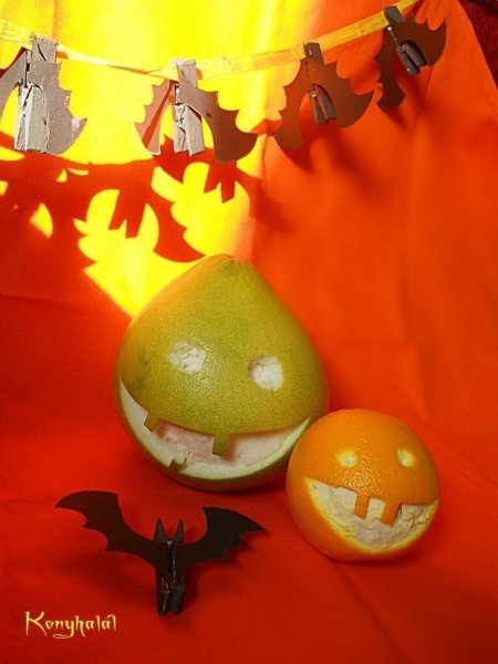 denevér girland halloweenre