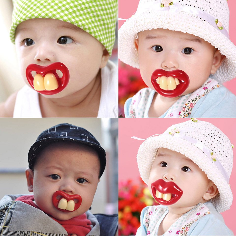 home supplier novel silicone funny baby pacifier nipple buck teeth jpg