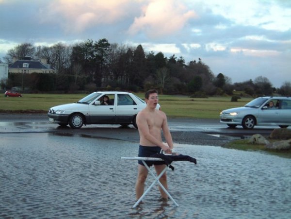 extreme ironing