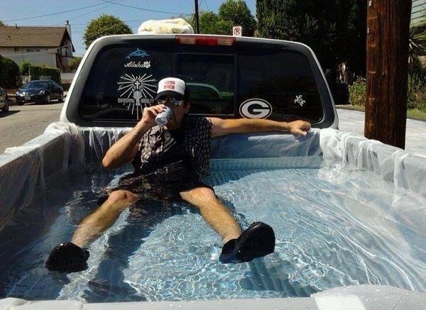 Homemade swimming pool