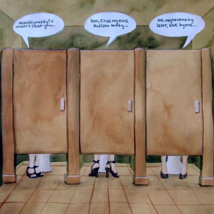 women-using-bathroom-to-chit-chat-photo-u1